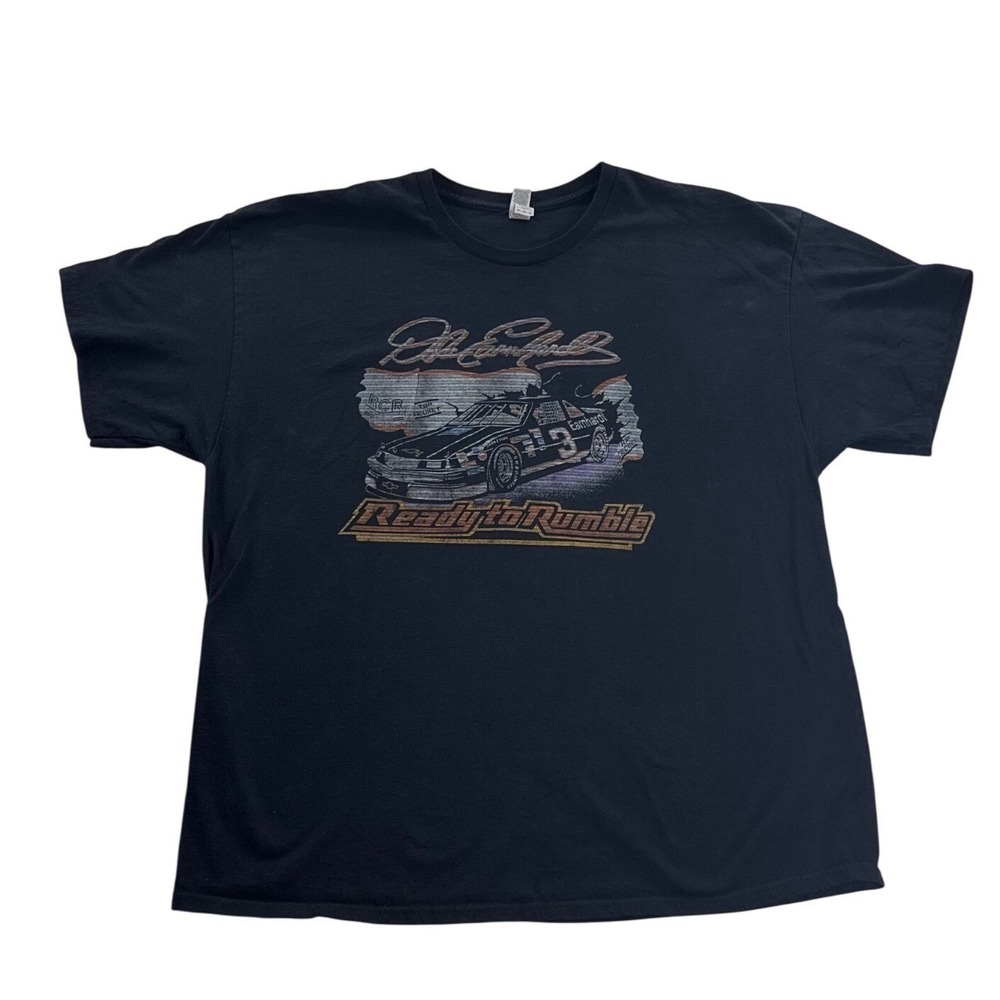 Dale Earnhardt #3 Ready to Rumble NASCAR T-Shirt Black Racing Tee 2XL